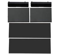 ECSiNG 2 set (6 pezzi) di ricambio per scheda di memoria per porta coperchio coperchio custodia custodia protettiva parti di riparazione kit 3 in 1 compatibile con console Wii nero