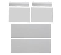 ECSiNG 2 set (6 pezzi) di ricambio per scheda di memoria per porta coperchio coperchio custodia custodia protettiva parti di riparazione kit 3 in 1 compatibile con console Wii bianco