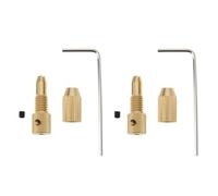 ECSiNG 2 Set Adattatori Mandrino Mini Trapano 0.8-1.5mm Compatibile Con Albero Motore 2.3mm Per Forare ABS Plastica Sottile
