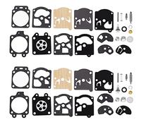 ECSiNG 2 set di 2 guarnizioni per carburatore, kit di riparazione carburatore, compatibile con Stihl 09 010 011 028 FS40 FS44 FS85 FS586 FS88 FS106 FS180 motosega sostituisce K10-WAT