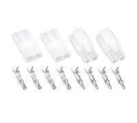 ECSiNG 2 Set Di Connettori Per Cavi Elettrici Per Caricabatterie Compatibile con Optimate I Connettori Terminals Alloggiamento Per Connettore Maschio Femmina