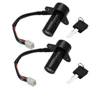 ECSiNG 2 Set Moto 6 Fili Interruttore Di Accensione Blocco Set Moto Interruttore Di Accensione Di Sicurezza Blocco Con Chiavi Compatibile Con Suzuki GS125