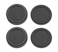 ECSiNG 2 Set Tappo Corpo Anteriore E Kit Copri Obiettivo Posteriore Compatibile Con Panasonic Lumix G9 G7 G6 G5 G3 G2 G1 G10 Compatibile Con Olympus E-M10 Mark IV/III/II