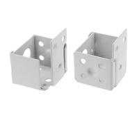 ECSiNG 2 staffe per veneziane per tende da finestra, in metallo, supporto per mini tende da 2,5 cm, 3,3 x 2,5 x 4,2 cm, bianco
