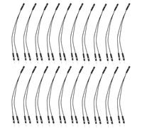 ECSiNG 20 cavi a nastro Du-pont passo 2,54 mm da singolo femmina a doppio maschio, ponticello per PC scheda madre alimentazione diodi emettitori di luce computer case interruttore pulsanti di reset di