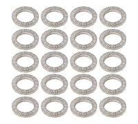 ECSiNG 20 PCS M8 Rondelle In Acciaio Al Manganese Con Cuneo Rondelle Di Bloccaggio Doppie Diametro Esterno 13,5 Mm Spessore 2 Mm Per Distribuire La Pressione Da Bulloni E Dadi