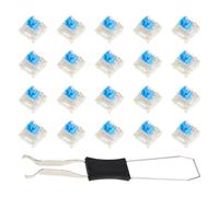ECSiNG 20 Pezzi Blu Interruttori Per Tastiera Meccanica Interruttori Antipolvere Per Tastiera A 3 Pin Compatibile Con MX Tastiera Meccanica Tastiera Da Gioco RGB