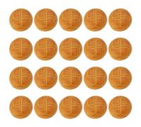 ECSiNG 20 Pezzi Bottoni Da Calcio Marroni Da 15 Mm Modello Di Calcio In Finta Pelle Bottoni In Plastica Per Blazer Bottoni Con Gambo Vintage Per Blazer Abiti Cappotti Sportivi Uniformi Giacche