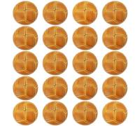 ECSiNG 20 Pezzi Bottoni Da Calcio Marroni Da 20 Mm Modello Di Calcio Bottoni In Plastica Per Blazer In Finta Pelle Bottoni Con Gambo Vintage Per Blazer Abiti Cappotti Sportivi Uniformi Giacche