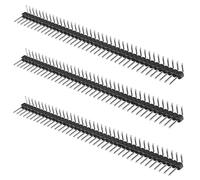 ECSiNG 20 Pezzi Connettore Intestazione 40 Pin Passo 2,54mm Singola Fila Maschio Striscia Di Intestazione Connettore Curvo Negativo Compatibile Con Raspberry Pin Progetto Elettronico