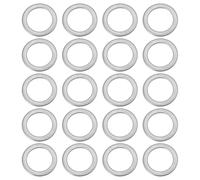 ECSiNG 20 Pezzi Distanziali Per Pedali Per Biciclette In Acciaio Inossidabile 304 Rondelle 14x20x0,5 Mm Per Bicicletta Mountain Bike