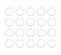 ECSiNG 20 Pezzi Guarnizione In Metallo Pomello Maniglia Mandrino Rondelle 19x13x0,75mm Adatto Per Vecchia Porta Pomello Mandrino Pomello Maniglia Leva Argento