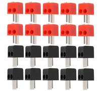 ECSiNG 20pcs 2 Pin Speaker Plug Set DIN Plug Adapter Speaker Cavo Connettore per Audio Video Apparecchiature con Vite Rosso e Nero