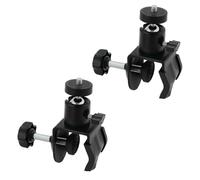 ECSiNG 2pcs 1/4-pollice Staffe Montaggio Morsetto Telecamera Regolabile 3,5cm Apertura Massima 360° Rotazione Morsetto Supporto Per Telecamere Sicurezza Domestica Interna/esterna