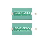 ECSiNG 2PCS M.2 NGFF/NVME Lunghezza Estendere Adattatore 2242-2280 SSD Staffa di Estensione Piastra Scheda per PC Computer Case 38x22x0.9mm