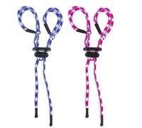 ECSiNG 2PCS Tiro con L'Arco Finger Sling Regolabile Ricurvo Bow Fingersling Tiro con L'Arco Corda per Arco Ricurvo Accessori di Ricambio Rosa & Blu