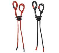 ECSiNG 2PCS Tiro con L'Arco Finger Sling Regolabile Ricurvo Bow Fingersling Tiro con L'Arco Corda per Arco Ricurvo Accessori di Ricambio Rosso & Nero