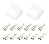 ECSiNG 2x Connettore Interruttore Emergenza 6 Poli Terminali 6.3 mm Compatibile con Bosch Compatibile con Hella Terminali 6.3 mm Compatibile con Farmall Compatibile con Case