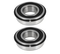 ECSiNG 2x Cuscinetti Per Ruote Anteriori Per Tosaerba 6205-2RSNR Compatibile Con John Deere AM102888 AM131046 X950R