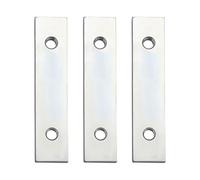 ECSiNG 3 Pezzi Piastra Di Montaggio Con Fissaggio A Vite M6 In Acciaio Zincato 80x18 Mm