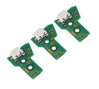 ECSiNG 3 Pz JDS-040 Scheda Di Interfaccia Sostituzione Porta Di Ricarica Compatibile Con PS4 Pro Parte Di Riparazione Adattatore Micro USB Caricatore Presa Scheda Connettore Modulo