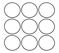 ECSiNG 30 guarnizioni in gomma nitrilica metrica guarnizione rondella in gomma per tubo del rubinetto, macchina automobilistica, riparazione tubo idraulico, 80 x 76 x 3 mm, nero