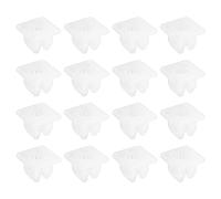 ECSiNG 30 pezzi di bocchette a vite inserto dadi di espansione clip di sicurezza 8 mm foro quadrato plastica fissaggio clip di ricambio auto