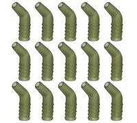 ECSiNG 30 pezzi per pesca alla carpa ami Kickers Rig allineatori Ronnie Rig Terminal Tackle gomma flessibile verde naturale, M #