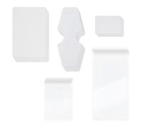 ECSiNG 300 pezzi per collana Display Cards porta orecchini con sacchetti sigillanti autoadesivi etichette in carta kraft accessori per gioielli Display imballaggio bianco