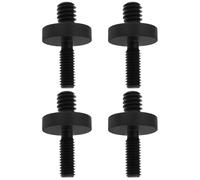 ECSiNG 4 adattatori filettati da 1/4" a M5 con vite Ø15 x L 26 mm, adatti per fotografia treppiede, accessori per fotocamere, colore nero