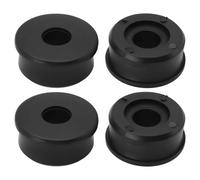 ECSiNG 4 boccole riduttori da 35 mm a 1/2", distanziali di ricambio per carriole da 35 mm, in plastica, colore nero