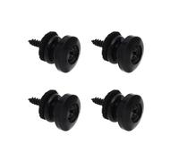 ECSiNG 4 cinghie per chitarra fissatore funghi, testa elettrica per chitarra elettrica, serrature per cintura in metallo, fibbia per chitarra, colore nero