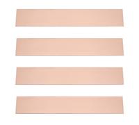 ECSiNG 4 Fogli Di Rame Puro 150 Mm X 25 Mm Pellicola Protettiva Di Spessore 1 Mm Piastre Di Rame Rettangolari Attaccate Per l'artigianato Creazione Di Gioielli Creazione Di Modelli Fai Da Te