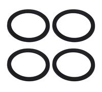 ECSiNG 4 guarnizioni in gomma per scarico del piatto doccia, 90 mm, 105 mm x 85 mm x 4 mm, rondella in gomma di ricambio per bagno e piatto doccia