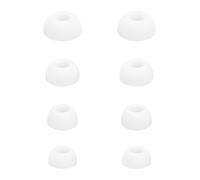 ECSiNG 4 Paia Di Gommini Auricolari Di Ricambio In Silicone XS/S/M/L Compatibile Con JBL Live Beam 3 Live Buds 3 Gli Auricolari Argento