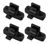 ECSiNG 4 Pezzi di Blocco per Finestrini Dell'escavatore 40 Mm Apriporta E Fermaglio per Finestrini in Vetro Compatibile con Kubota 155 161 163 165 Nero