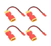 ECSiNG 4 Pezzi XT60 Femmina A JST Maschio Adattatore Connettore In Linea 20AWG Per Modelli RC Ventola Di Raffreddamento Luce LED 7 Cm