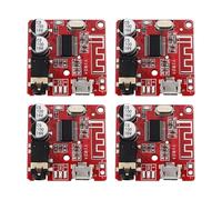 ECSiNG 4 pz Bluetooth 4.1 MP3 Audio Car Amplificatore Modulo XY-BT Mini Circuit Board Decoder 3.5mm Stereo e Micro USB Ricevitore Modulo per Altoparlanti 30x30mm