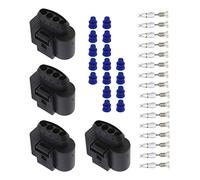 ECSiNG 4 Set Connettori Femmina A 4 Pin Per Auto Con Terminali Femmina E Guarnizioni Connettore Femmina Bobina Accensione Auto 1J0973724 Compatibile Con VW Compatibile Con Audi