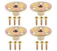 ECSiNG 4 Set Kit Di Ferramenta Per Gambe Per Mobili Metrici M8 Piastre Di Montaggio Per Gambe Per Mobili A 3 Fori Dado A 3 Fori A Forma Di T Per Divani Sedie Divani