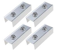 ECSiNG 4pcs C-Profile Connettore Pannelli Solari PV Rail Connettore 45 x 30 x 120mm per binari fotovoltaici 40 x 40mm Supporto modulo solare fotovoltaico per montaggio di profili in alluminio