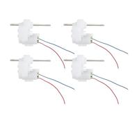 ECSiNG 4Pcs Mini 614 Coreless Motoriduttore 3.7V 390RPM per Robot Modello Auto 43x22x2mm