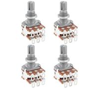 ECSiNG 4pcs Potenziometro A Manopola A Doppio Strato Pitch MN500K Potenziometro A Cono Lineare Adatto Per Il Controllo Del Volume Di Chitarra E Basso