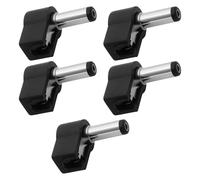 ECSiNG 5 adattatori per spina di alimentazione CC, 2,1 x 5,5 mm, angolo di 90 gradi, albero da 9 mm, per router e progetti elettronici fai da te