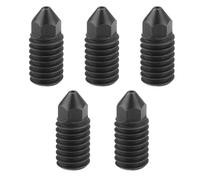 ECSiNG 5 Pezzi 0,4 Mm Ugelli Per Stampante 3D 9x3 Mm Estrusore Temprato Ugelli In Acciaio Temprato Compatibile Con Bambu Lab A1/A1 Mini Stampante 3D Nero