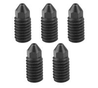 ECSiNG 5 Pezzi 0,6 Mm Ugelli Per Stampante 3D 9x3 Mm Estrusore Temprato Ugelli In Acciaio Temprato Compatibile Con Bambu Lab A1/A1 Mini Stampante 3D Nero