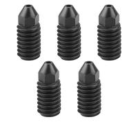 ECSiNG 5 Pezzi 0,8 Mm Ugelli Per Stampante 3D 9x3 Mm Estrusore Temprato Ugelli In Acciaio Temprato Compatibile con Bambu Lab A1/A1 Mini le 3D stampanti Nero