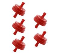 ECSiNG 5 Pezzi Di Ricambio Per Filtro Carburante In Linea Compatibile Con Briggs & Stratton 298090 394358 1/4" Tubo Carburante 150 Micron Parti Per Tosaerba AM107314 5018