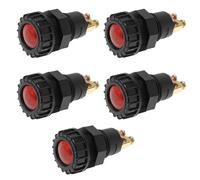 ECSiNG 5 PZ Pannello Cruscotto Auto Luce di Avvertimento Lampada Rossa 12V/24V M