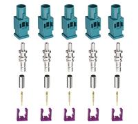 ECSiNG 5 Sets Kit Di Riparazione Connettore Antenna Maschio Fakra Per Il Collegamento Di RG174/RG316 Cavo Per Auto Crimpatura Convertitore Adattatore Antenna Per Saldatura